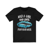 Just A Girl Who Loves Pigmy Right Whales Animal Lover Adult Toddler Infant Kids Gift T-Shirt Image 4