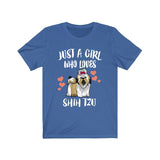 Just A Girl Who Loves Shih Tzu Shirt, Shih Tzu Dog Shirt, Shih Tzu Lover Gift, Shih Tzu Shirt, Animal Adult Toddler Infant Kids Gift T-Shirt Image 4