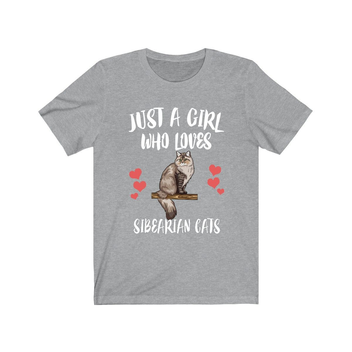 Just a girl who loves Siberian cats Russian forest cat lover tee