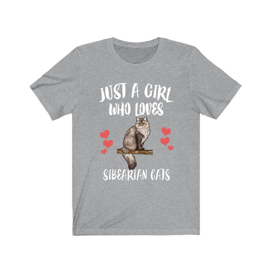 Just a girl who loves Siberian cats Russian forest cat lover tee