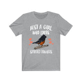 Just A Girl Who Loves Spotted Towhees Birds Birding Animal Lover Adult Toddler Infant Kids Gift T-Shirt Image 1
