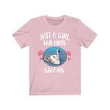 Just A Girl Who Loves Swans Shirt, Swan Lover Gift, Swan Shirt, Birds Birding Animal Lover Adult Toddler Infant Kids Gift T-Shirt Image 2