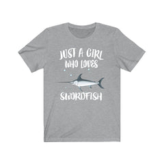Just A Girl Who Loves Swordfish Shirt - swordfish print design