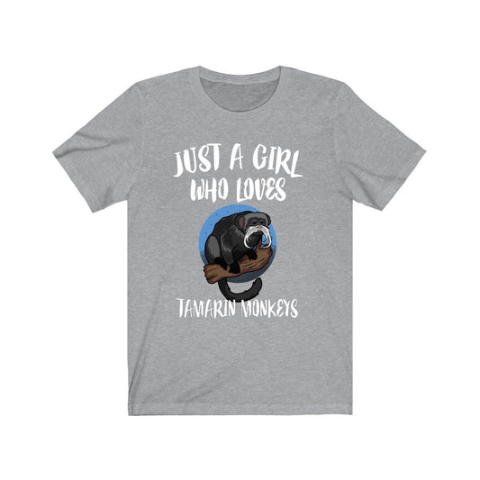 Just A Girl Who Loves Tamarin Monkeys Shirt - tamarin print design