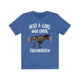 Just A Girl Who Loves Tyrannotitan Dinosaur Shirt, Tyrannotitan Shirt, Dinosaur Lover Shirt, Animal Adult Toddler Infant Kids Gift T-Shirt Image 1