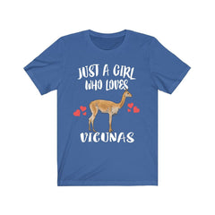 Just A Girl Who Loves Vicunas Shirt - vicuna print design