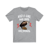 Just A Girl Who Loves Vultures Shirt, Birds Birding Shirt, Vulture Lover Shirt, Vulture Gift, Animal Adult Toddler Infant Kids Gift T-Shirt Image 1