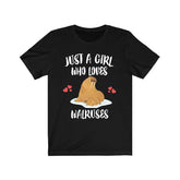 Just A Girl Who Loves Walruses Shirt, Walrus Lover Gift, Walrus Shirt, Animal Lover Adult Toddler Infant Kids Gift T-Shirt Image 1