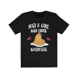 Just A Girl Who Loves Walruses Shirt, Walrus Lover Gift, Walrus Shirt, Animal Lover Adult Toddler Infant Kids Gift T-Shirt Image 1