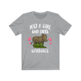 Just A Girl Who Loves Warthogs Shirt, Warthog Shirt, Warthog Lover Gift, Warthog Lover Shirt, Animal Lover Adult Toddler Kids Gift T-Shirt Image 1