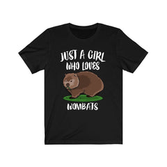 Just A Girl Who Loves Wombats Shirt - wombat print design