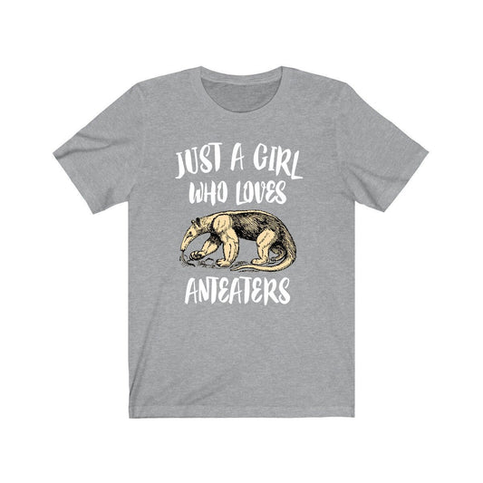 Just a girl who loves anteaters tropical jungle mammal lover tee