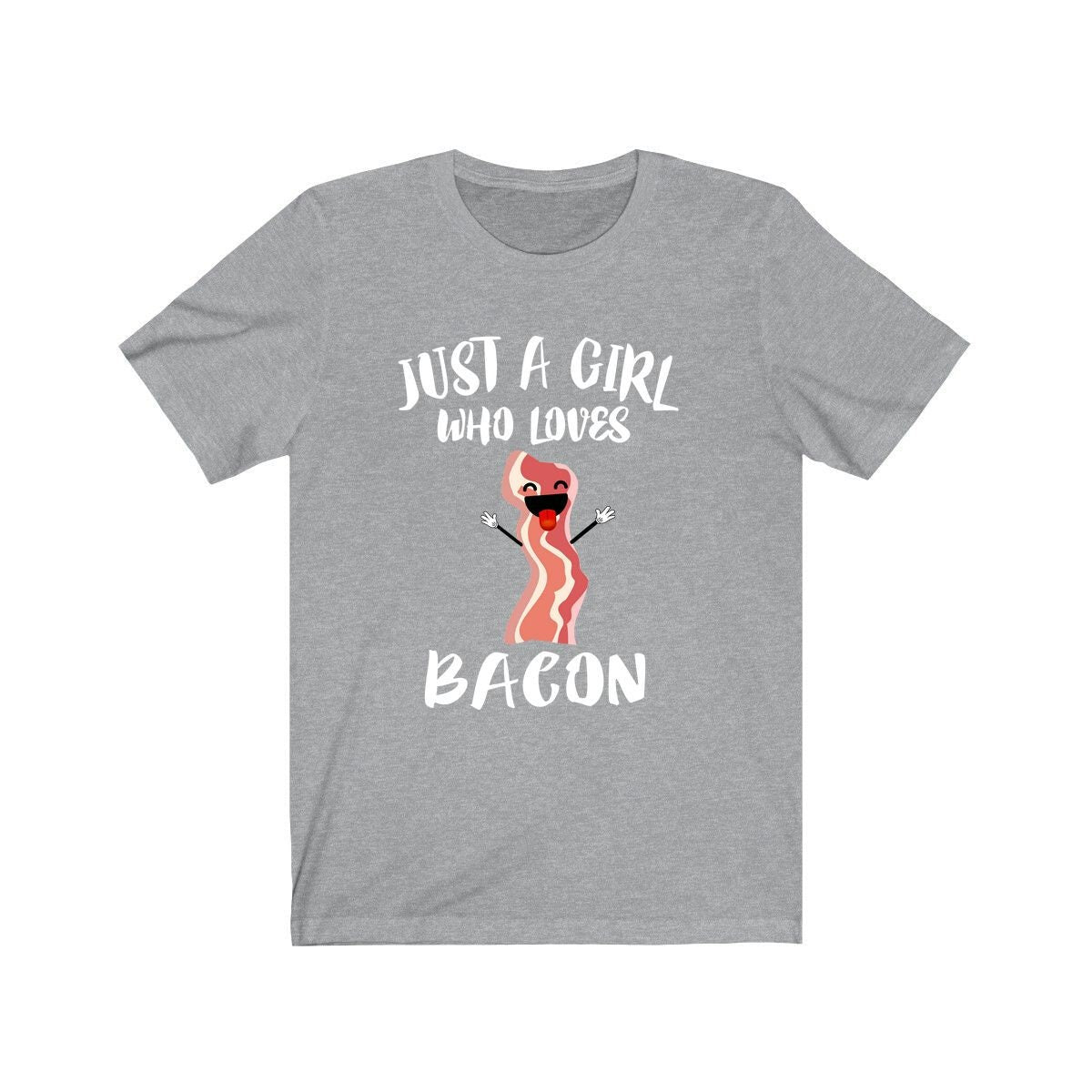 Just A Girl Who Loves Bacon Food Shirt - bacon print design