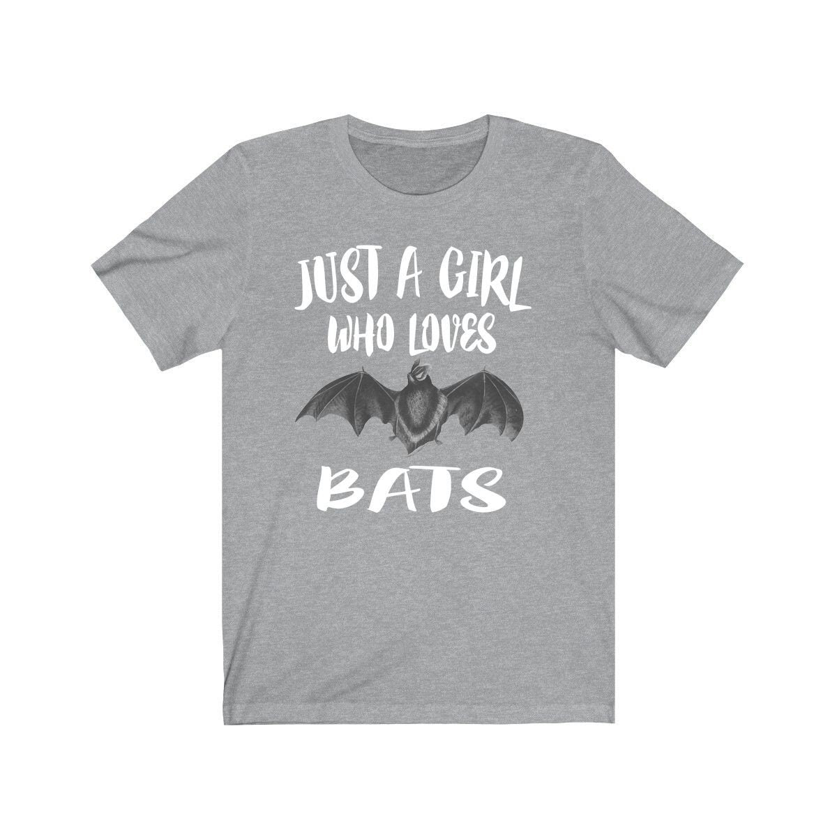Just A Girl Who Loves Bats Shirt, Bat Lover Gift, Bat Shirt, Animal Lover Adult Toddler Infant Kids Gift T-Shirt Image 1