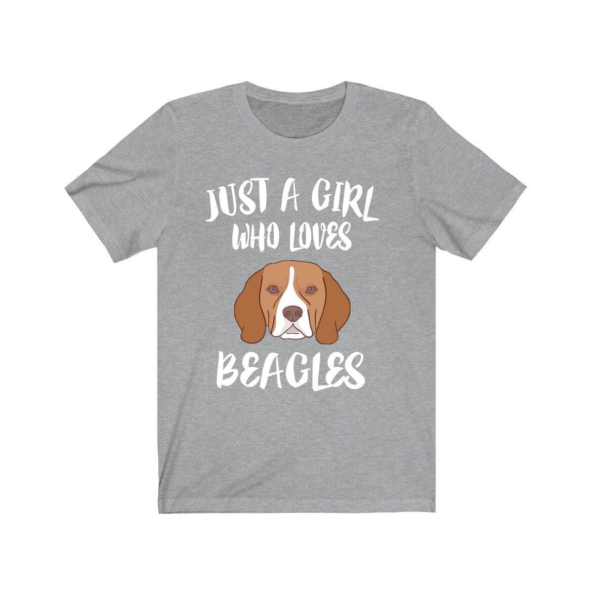 Just A Girl Who Loves Beagles Dogs Shirt - Beagle print design
