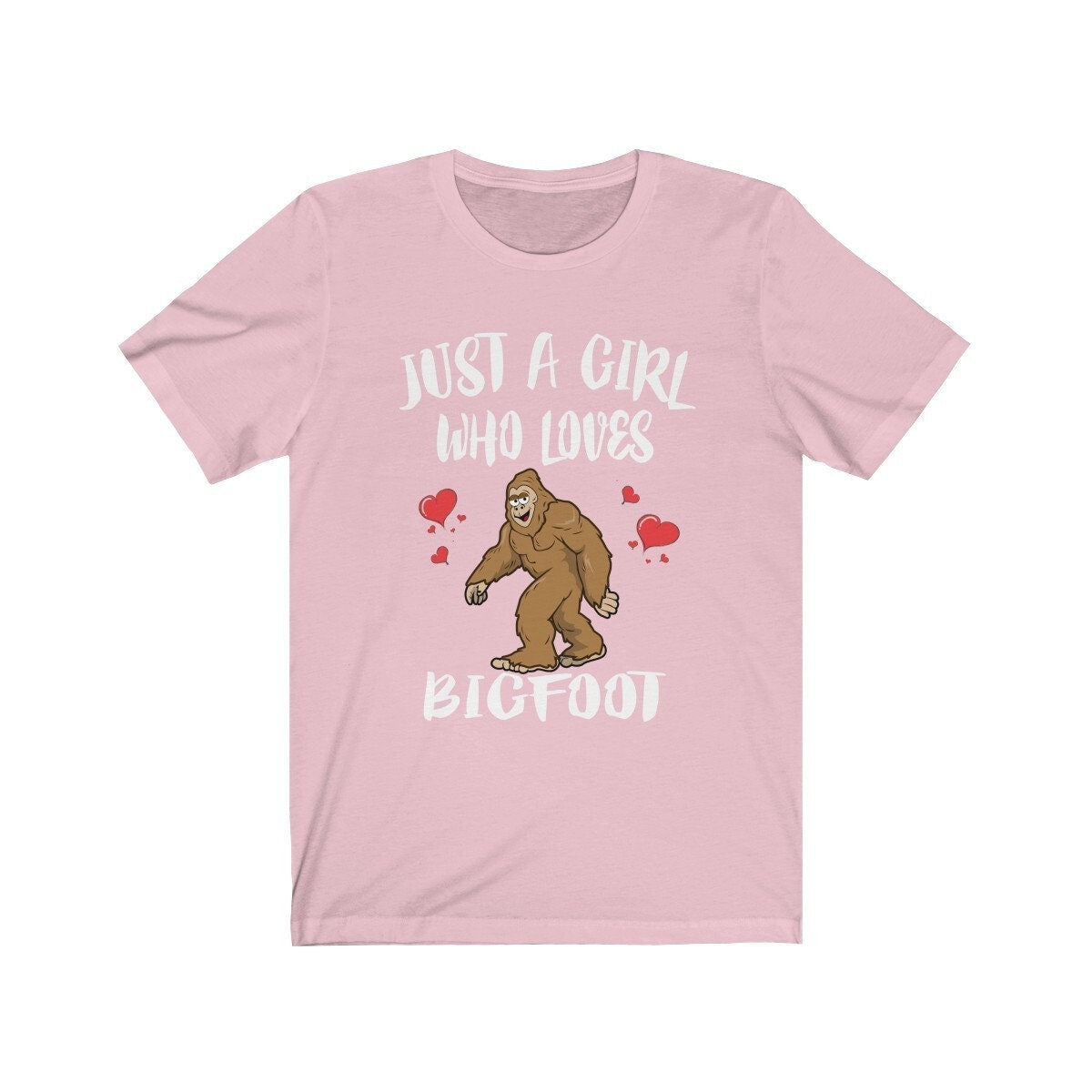 Just a girl who loves bigfoot Sasquatch cryptid forest lover tee