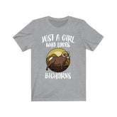 Just A Girl Who Loves Bighorns Sheep Shirt, Bighorn Lover Gift, Animal Lover Adult Toddler Infant Kids Gift T-Shirt Image 1