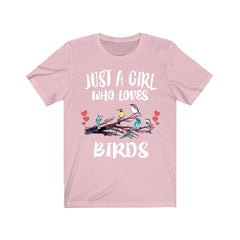 Just A Girl Who Loves Birds Shirt - bird print design