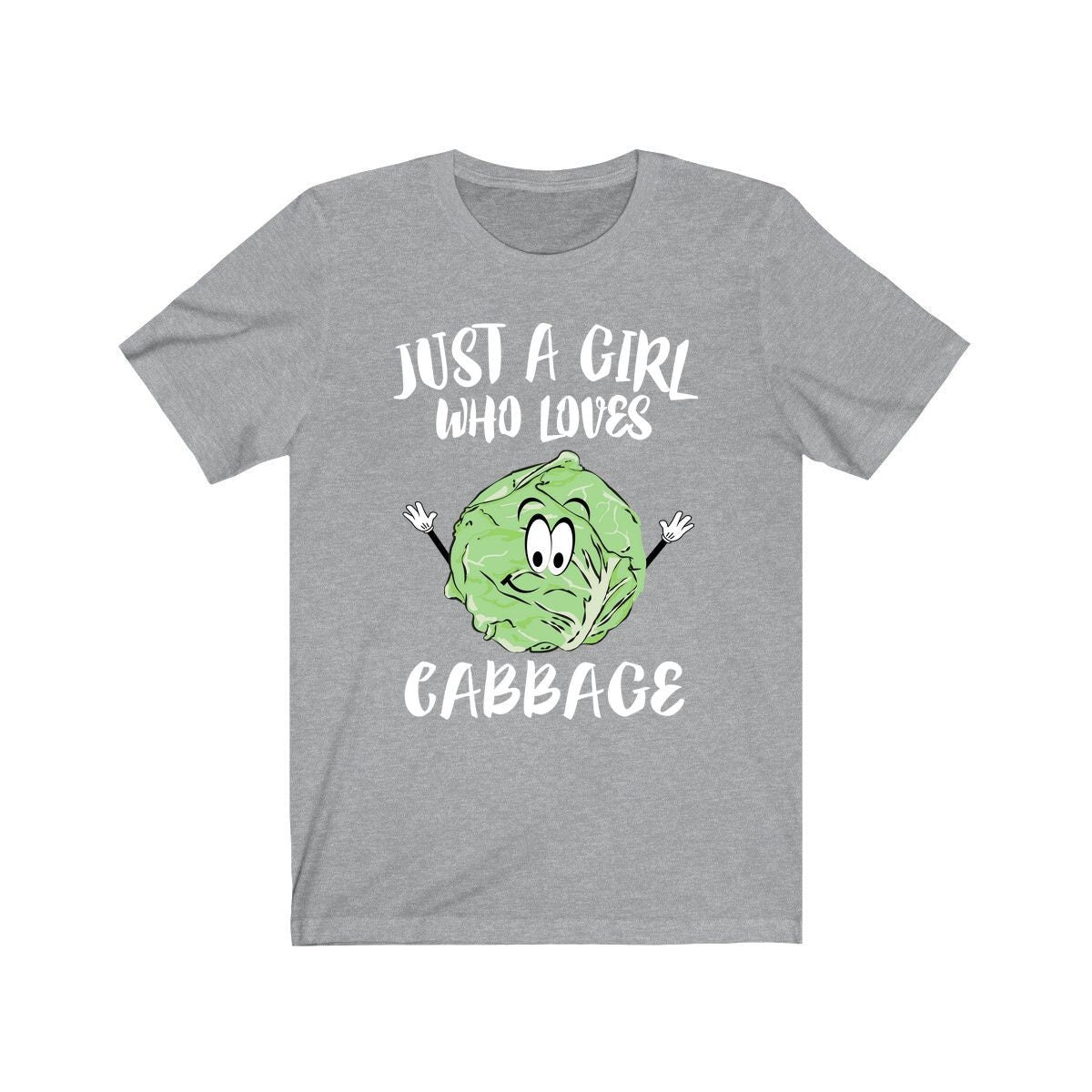 Just a girl who loves cabbage vegan vegetable lover tee