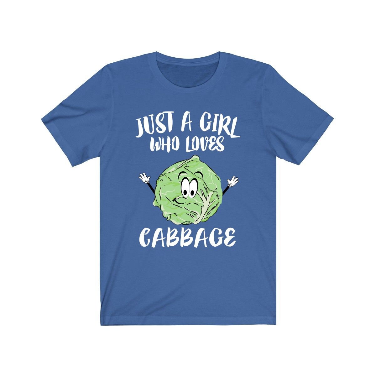 Just a girl who loves cabbage vegan vegetable lover tee