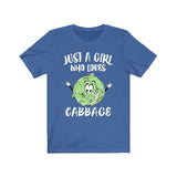 Just A Girl Who Loves Cabbage Shirt, Vegan Vegetables Shirt, Cabbage Lover Adult Toddler Infant Kids Gift T-Shirt Image 4