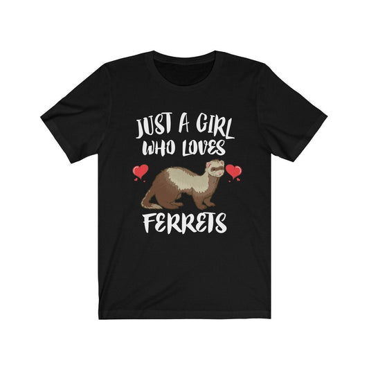 Ferret Lover Girl T-Shirt - ferret print design