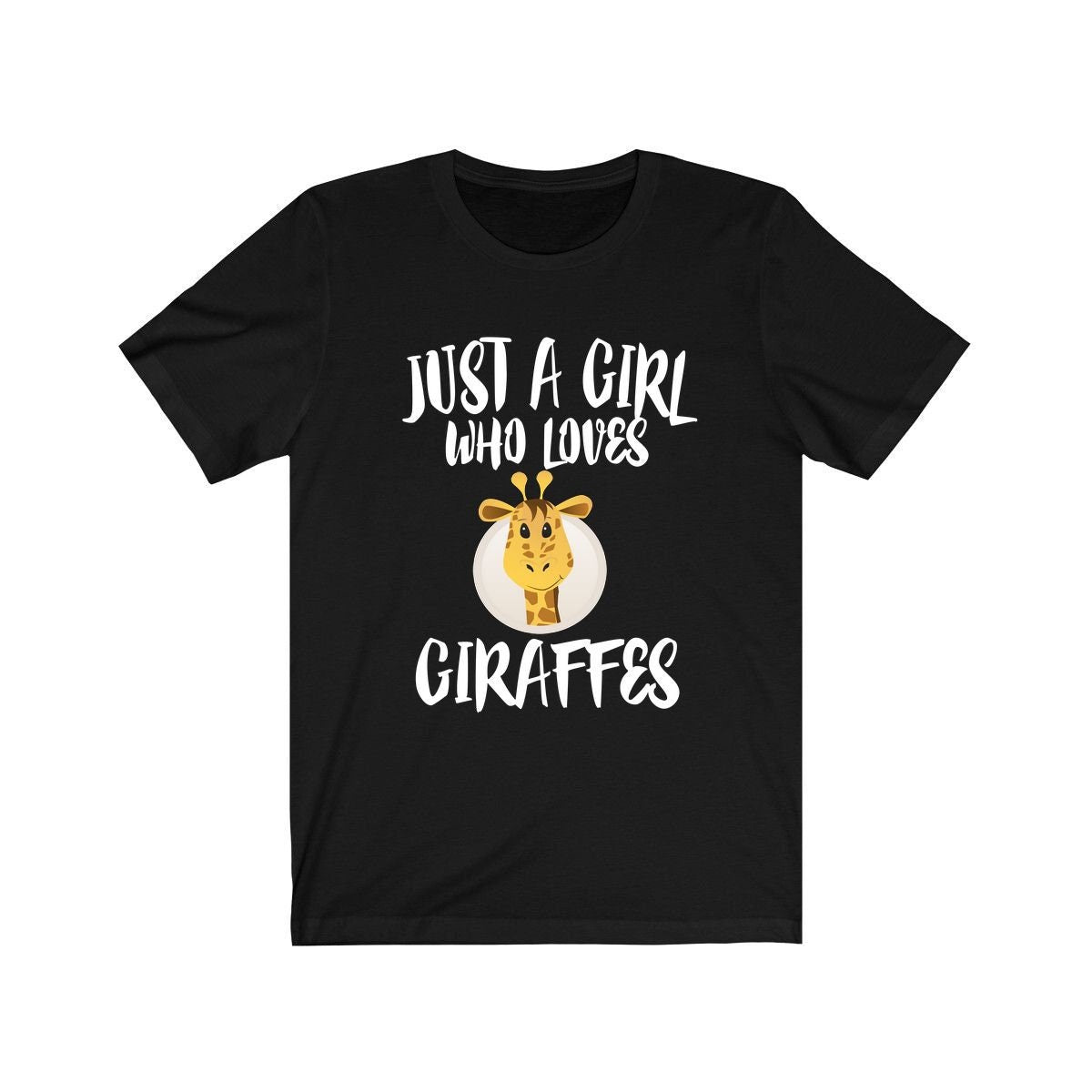 Just A Girl Who Loves Giraffes Shirt, Giraffe Shirt, Giraffe Lover Gift, Giraffe Gift, Animal Lover Adult Toddler Infant Kids Gift T-Shirt Image 1