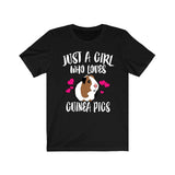 Just A Girl Who Loves Guinea Pigs Shirt, Guinea Pig Shirt, Guinea Pig Lover Gift, Animal Lover Adult Toddler Infant Kids Gift T-Shirt Image 1