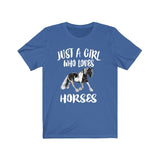 Just A Girl Who Loves Horses Shirt, Horse Lover Shirt, Horse Owner Gift, Horse Lover Gift, Adult Toddler Infant Kids Gift T-Shirt Image 3