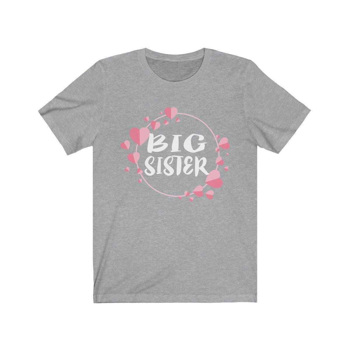 Big Sister Hearts Adult Toddler Kids Shirt - big sister hearts print design