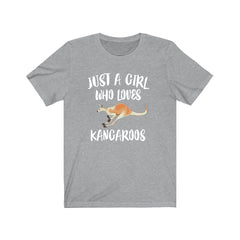 Just a girl who loves kangaroos Australian outback marsupial tee
