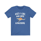 Just A Girl Who Loves Kangaroos Shirt, Kangaroo Lover Shirt, Kangaroo Lover Gift, Animal Lover Shirt, Adult Toddler Infant Kids Gift T-Shirt Image 1