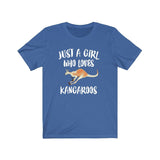 Just A Girl Who Loves Kangaroos Shirt, Kangaroo Lover Shirt, Kangaroo Lover Gift, Animal Lover Shirt, Adult Toddler Infant Kids Gift T-Shirt Image 1