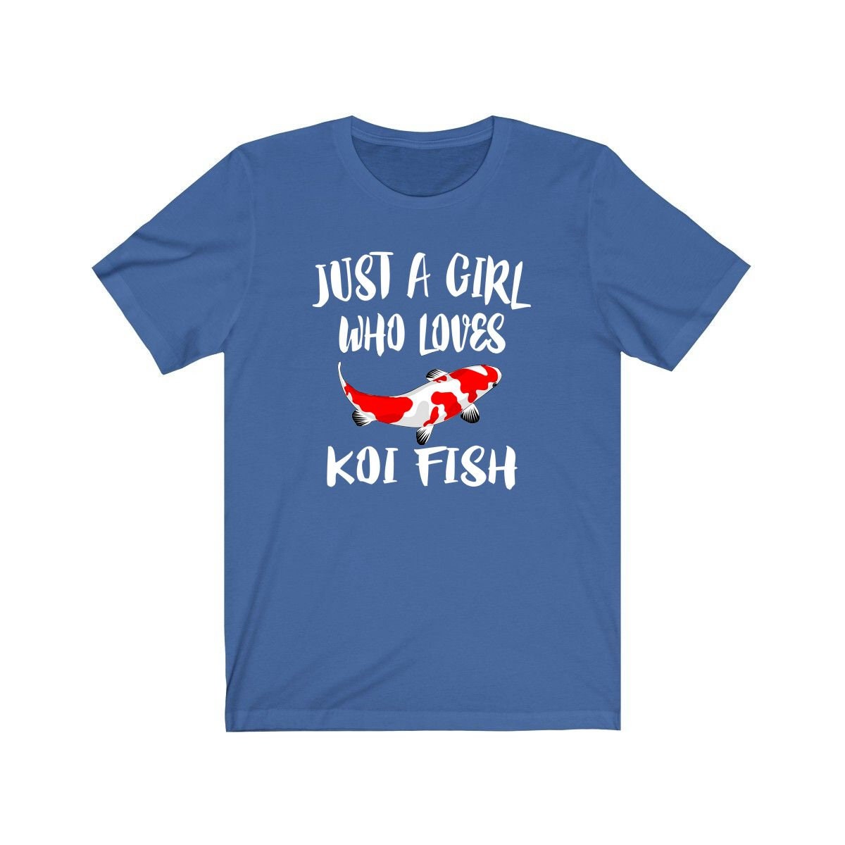 Just A Girl Who Loves Koi Fish Shirt - koi fish print design