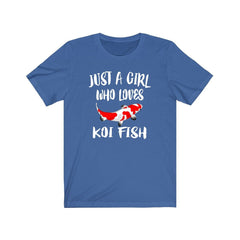 Just A Girl Who Loves Koi Fish Shirt - koi fish print design