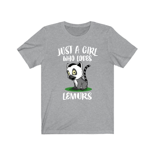 Just A Girl Who Loves Lemurs Animal Shirt - lemur print design
