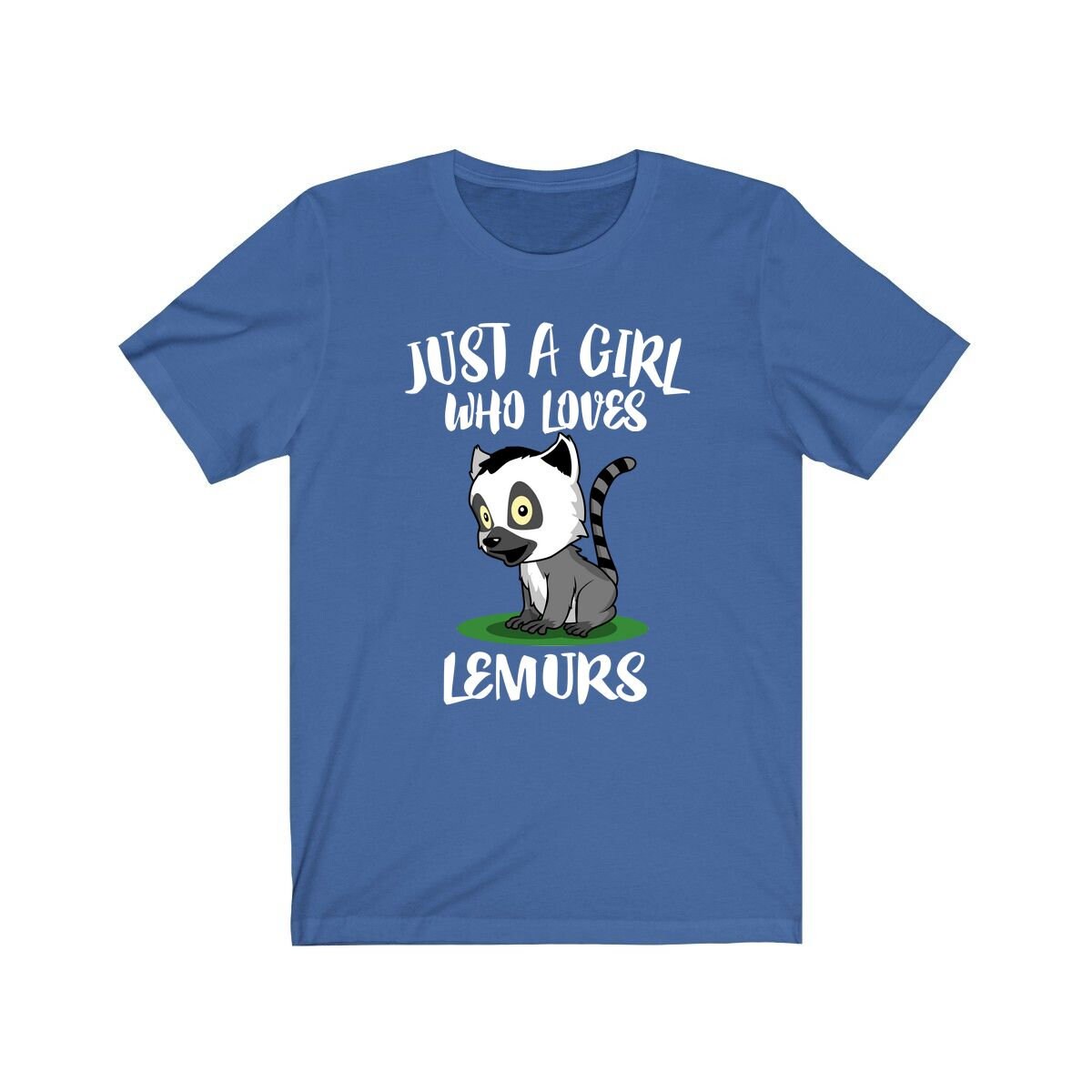 Just A Girl Who Loves Lemurs Animal Shirt - lemur print design