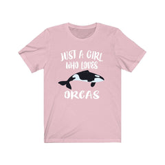 Just A Girl Who Loves Orcas Whales Shirt - orca print design