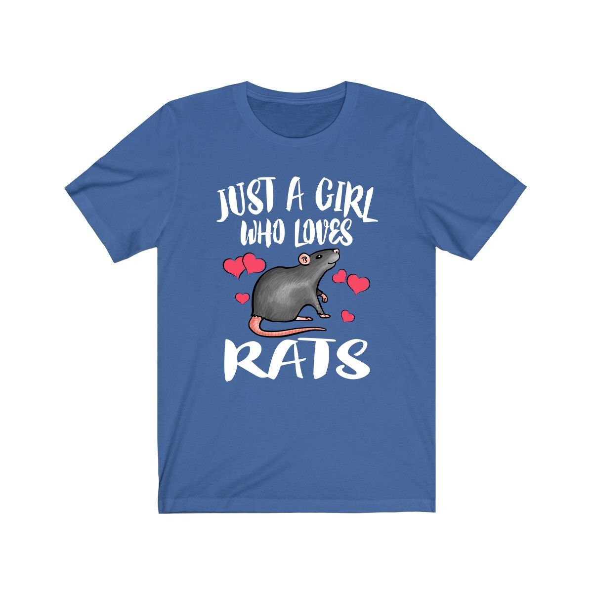 Just a girl who loves rats fancy pet rat pocket companion lover tee