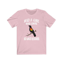 Red-Winged Blackbird T-Shirt for Girls - red-winged blackbird print design