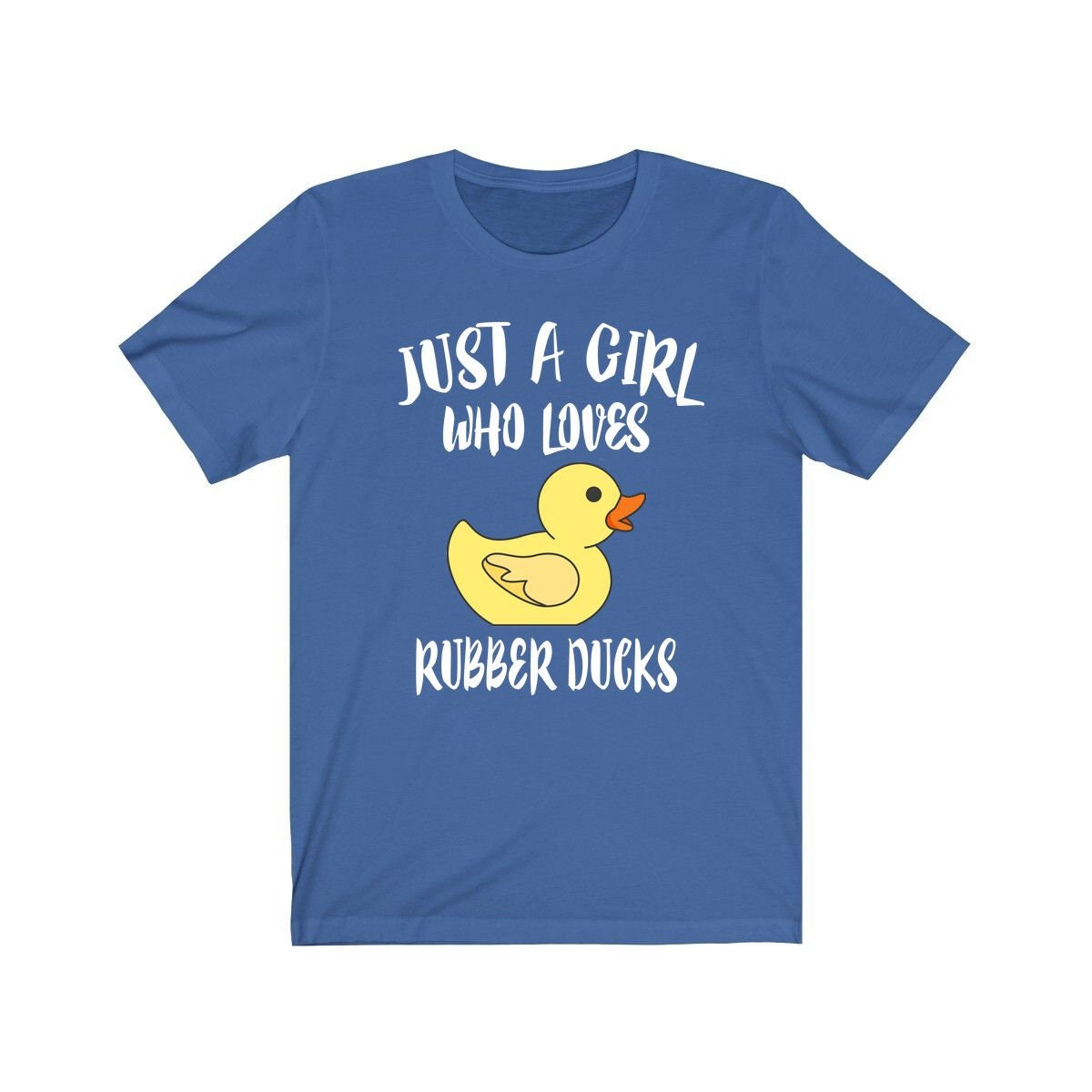 Just A Girl Who Loves Rubber Ducks Shirt - rubber duck print design