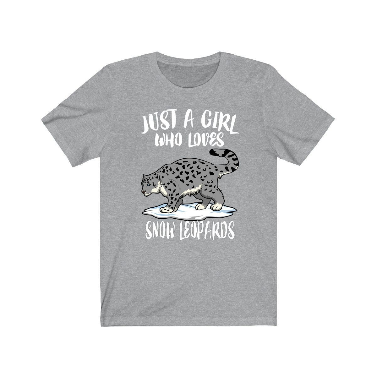 Just A Girl Who Loves Snow Leopards Shirt - snow leopard print design