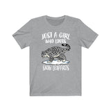 Just A Girl Who Loves Snow Leopards Shirt, Leopard Lover Shirt, Snow Leopard, Animal Lover Shirt, Adult Toddler Infant Kids Gift T-Shirt Image 2