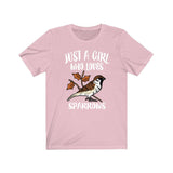 Just A Girl Who Loves Sparrows Birds Shirt, Sparrow Lover Shirt, Birding Gift, Animal Lover Shirt, Adult Toddler Infant Kids Gift T-Shirt Image 3