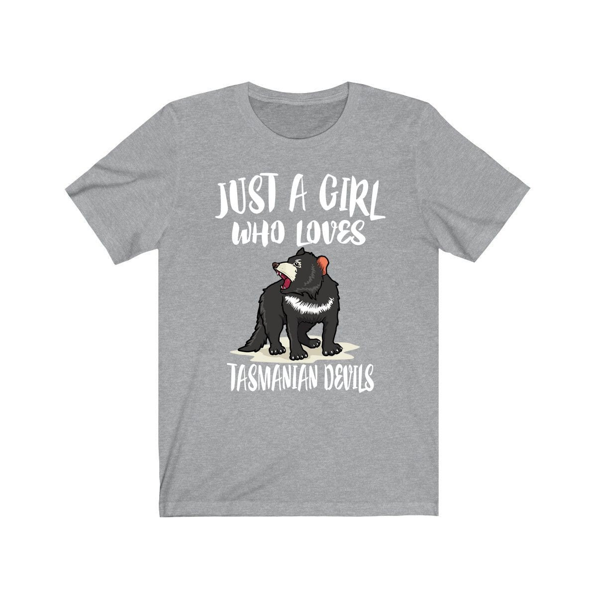 Just A Girl Who Loves Tasmanian Devils Shirt, Tasmanian Devil Shirt, Animal Lover Shirt, Adult Toddler Infant Kids Gift T-Shirt Image 1