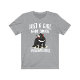 Just A Girl Who Loves Tasmanian Devils Shirt, Tasmanian Devil Shirt, Animal Lover Shirt, Adult Toddler Infant Kids Gift T-Shirt Image 1
