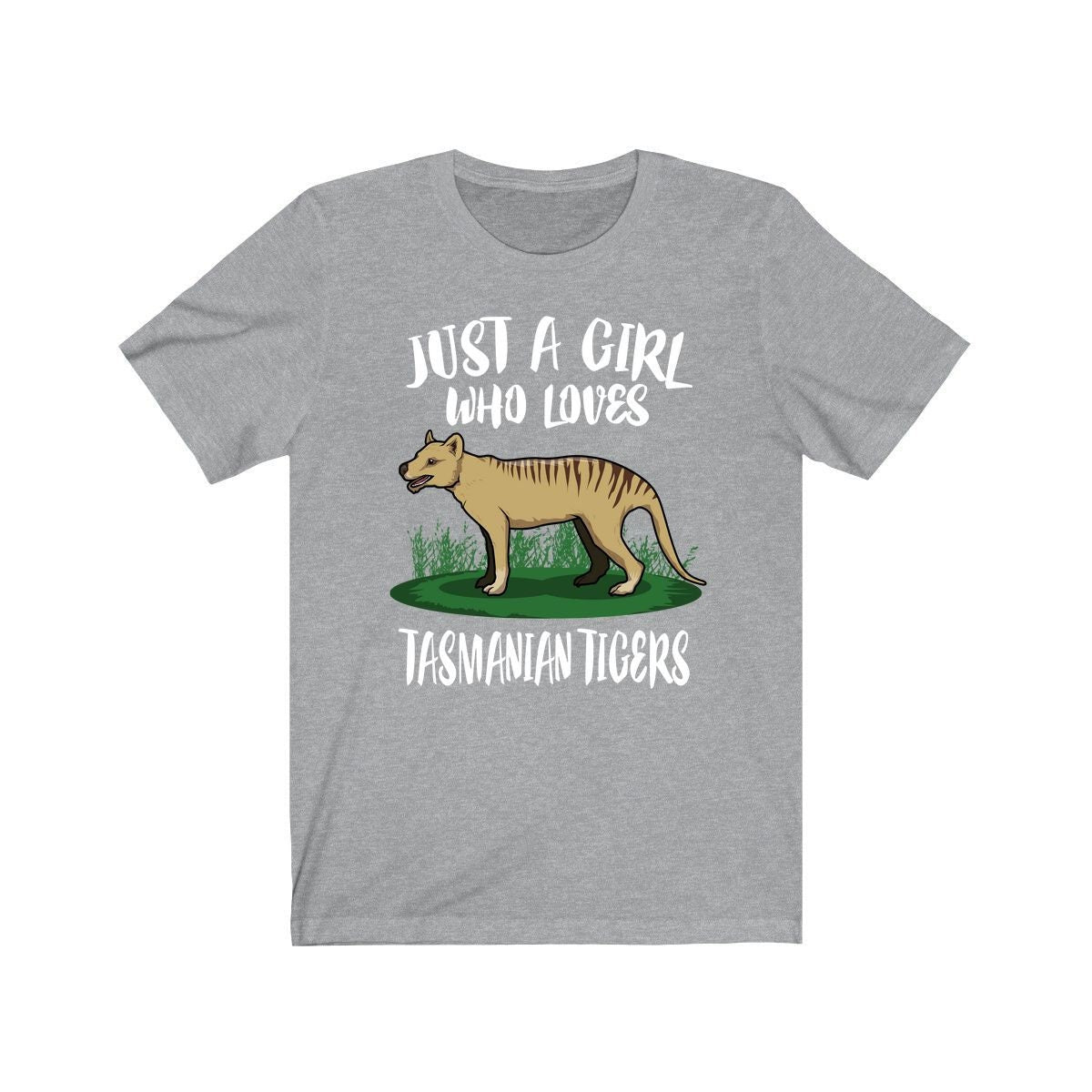 Just A Girl Who Loves Tasmanian Tigers Shirt - Tasmanian Tiger print design