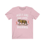 Just A Girl Who Loves Tigers Shirt, Tiger Lover Shirt, Tiger Shirt, Animal Lover Shirt, Adult Toddler Infant Kids Gift T-Shirt Image 3