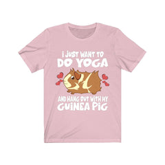 I Just Want To Do Yoga With My Guinea Pig Shirt - guinea pig print design