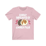 Easily Distracted By Guinea Pigs Shirt, Guinea Pig Owner Shirt, Guinea Pig Lover Gift, Guinea Pig Tee, Guinea Pig Gift, Animal T-Shirt Image 3